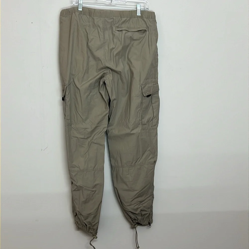 🌞 Outer Rim beige track suit jogger roomy cargo pants tan men size M
